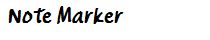 Note Marker
